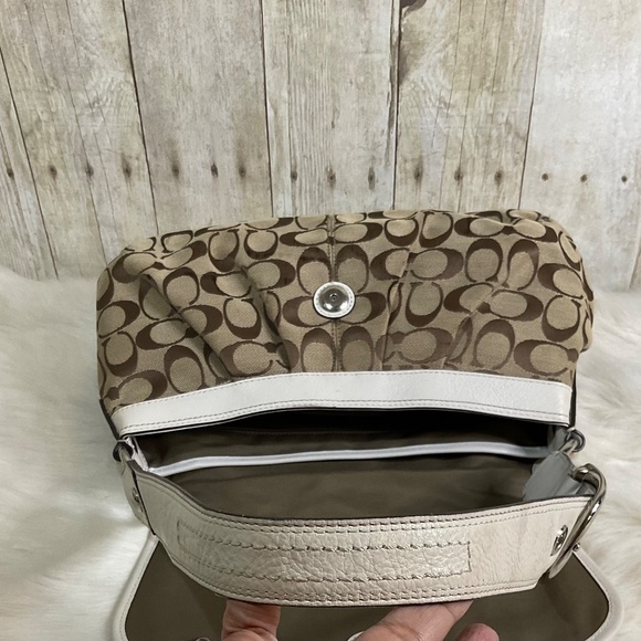 Coach Soho Pleated Signature Flap Shoulder Bag - Picture 10 of 12